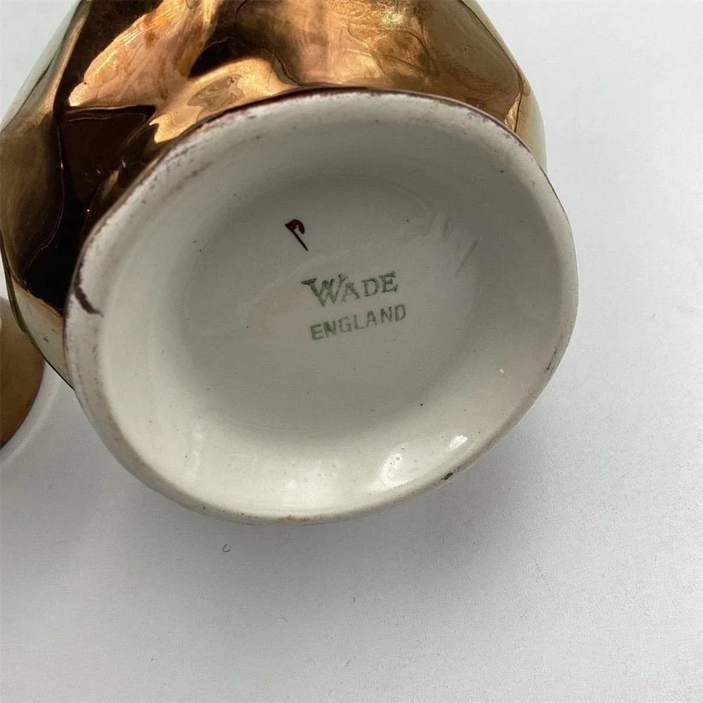 Vintage Wade England Copper Luster Pitcher‎ Set Multicolor 1950s